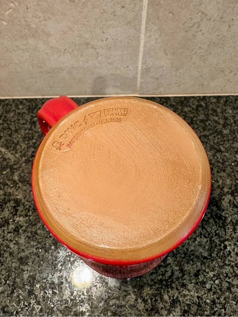 Red Ceramic Logo Mug
